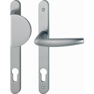 Ensemble de porte palière Atlanta 554/300LMSGL/1530 HOPPE plaque étroite Argent F9 Clé i - entr.70 ép.68/77 - 3891734