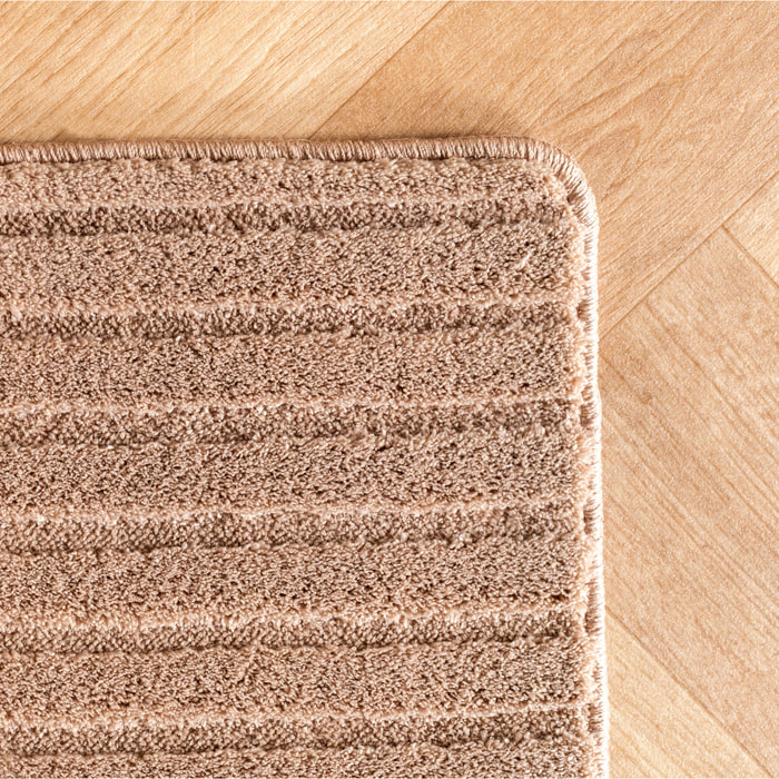LENNY - Tapis de salon beige au design graphique