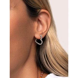 Orecchino Cora Dots in Acciaio