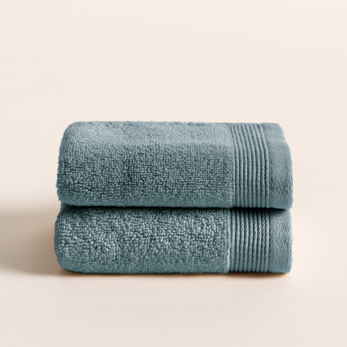 Lot de 2 serviettes Harmony Artic - Zero Twist - 600 grammes