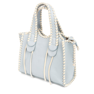 Avio borsa a mano donna. Pelle autentica Dollaro con cuciture decorative in pelle.