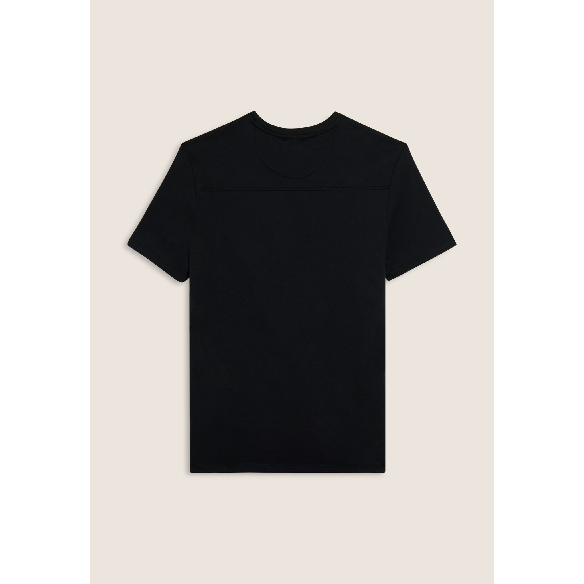 T-shirt con logo centrale e dettaglio camouflage