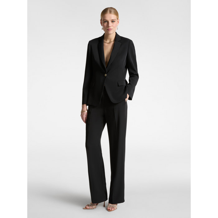 Elena Mirò - Pantaloni in cady stretch - Nero