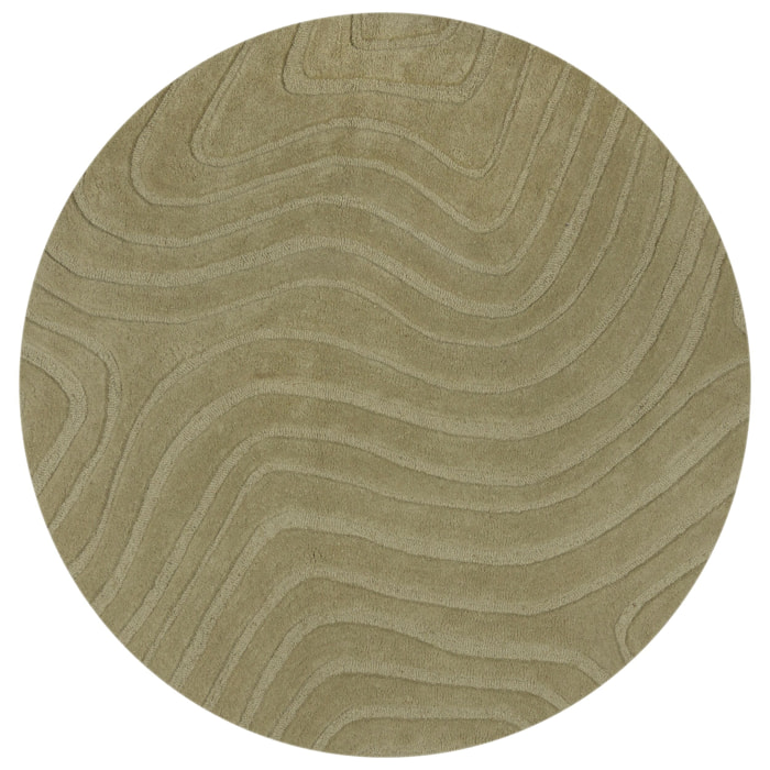 Tapis en laine rond MESMERISE