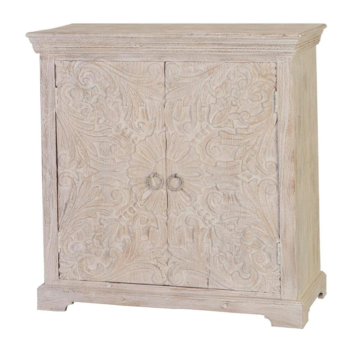 Cómoda - madera de mango - 90x90x40cm