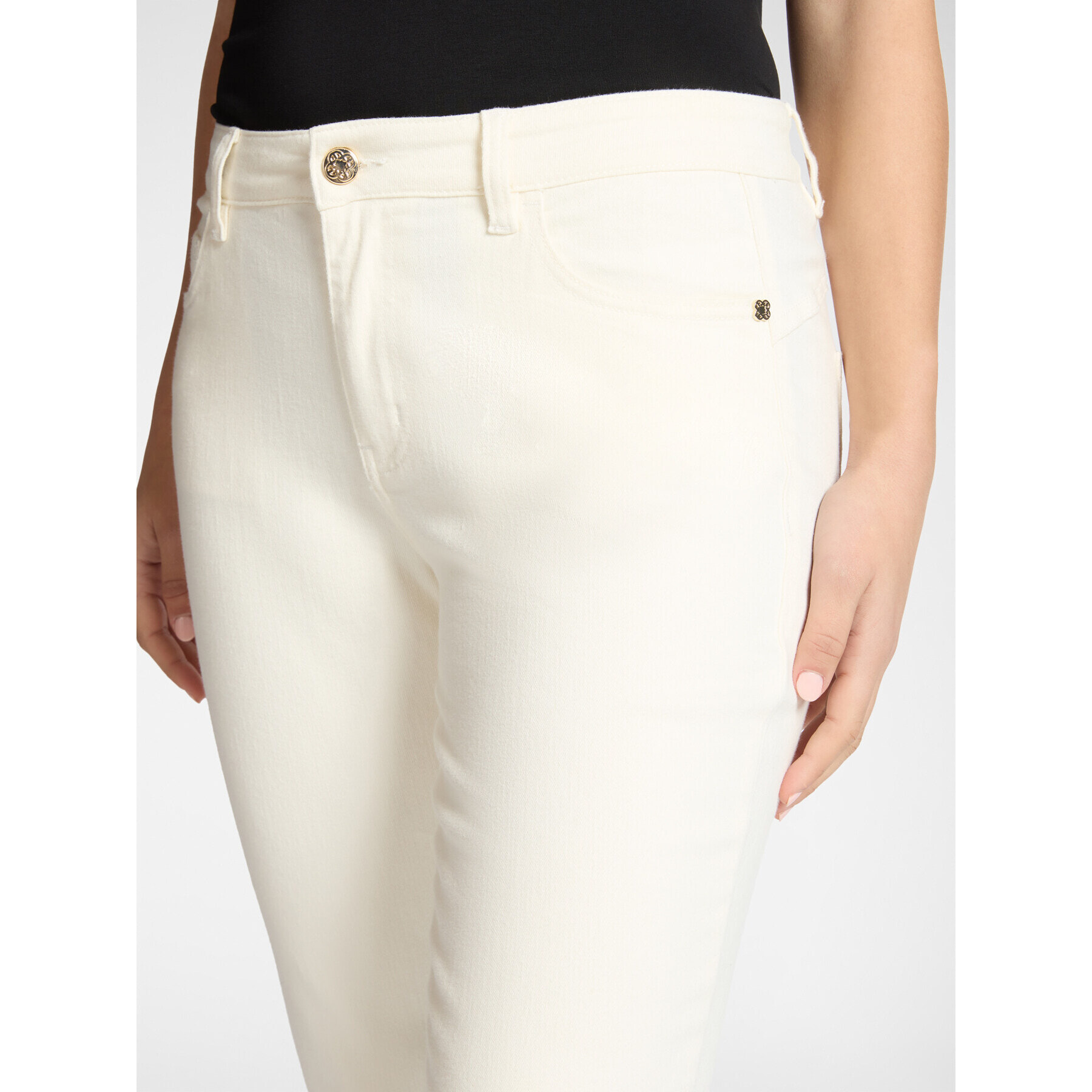 Elena Mirò - Pantaloni flare - Bianco