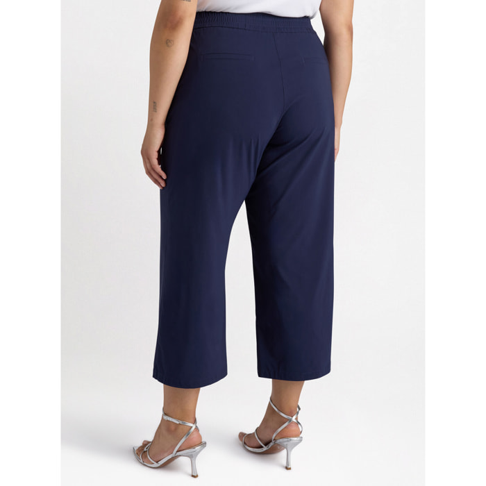 Fiorella Rubino - Pantaloni cropped leggeri - Blu