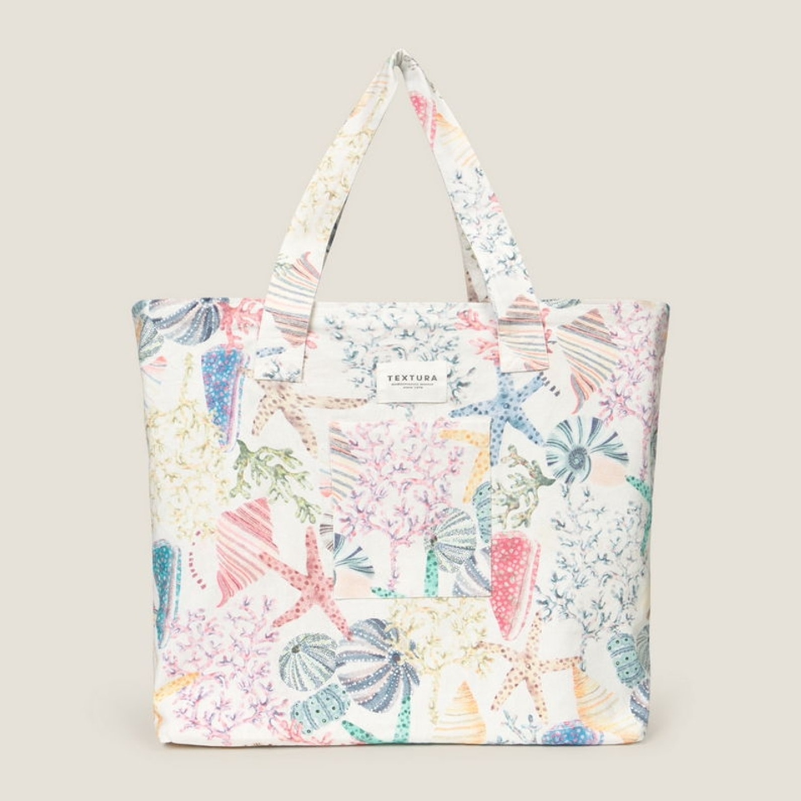 Bolso de playa con estampado marino Conchana color varios 100% Algodón