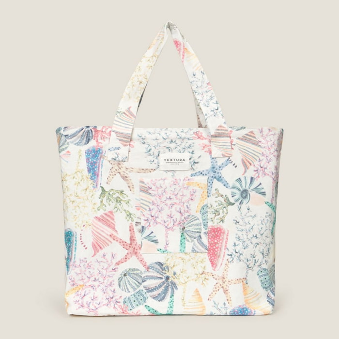 Bolso de playa con estampado marino Conchana color varios 100% Algodón