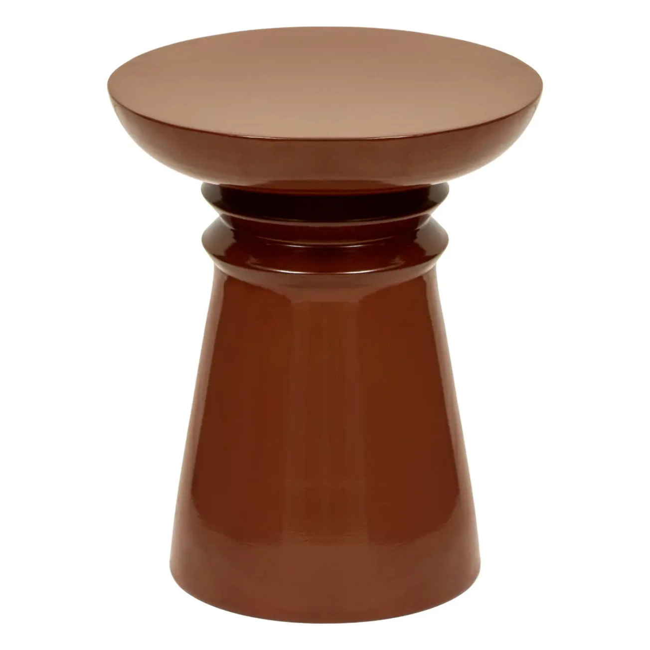 Table d'appoint Jaya ronde D.38cm rouille