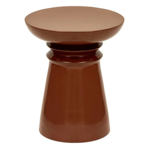 Table d'appoint Jaya ronde D.38cm rouille