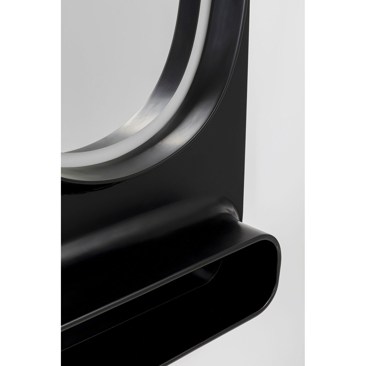 Miroir Aero LED 141x80cm noir Kare Design