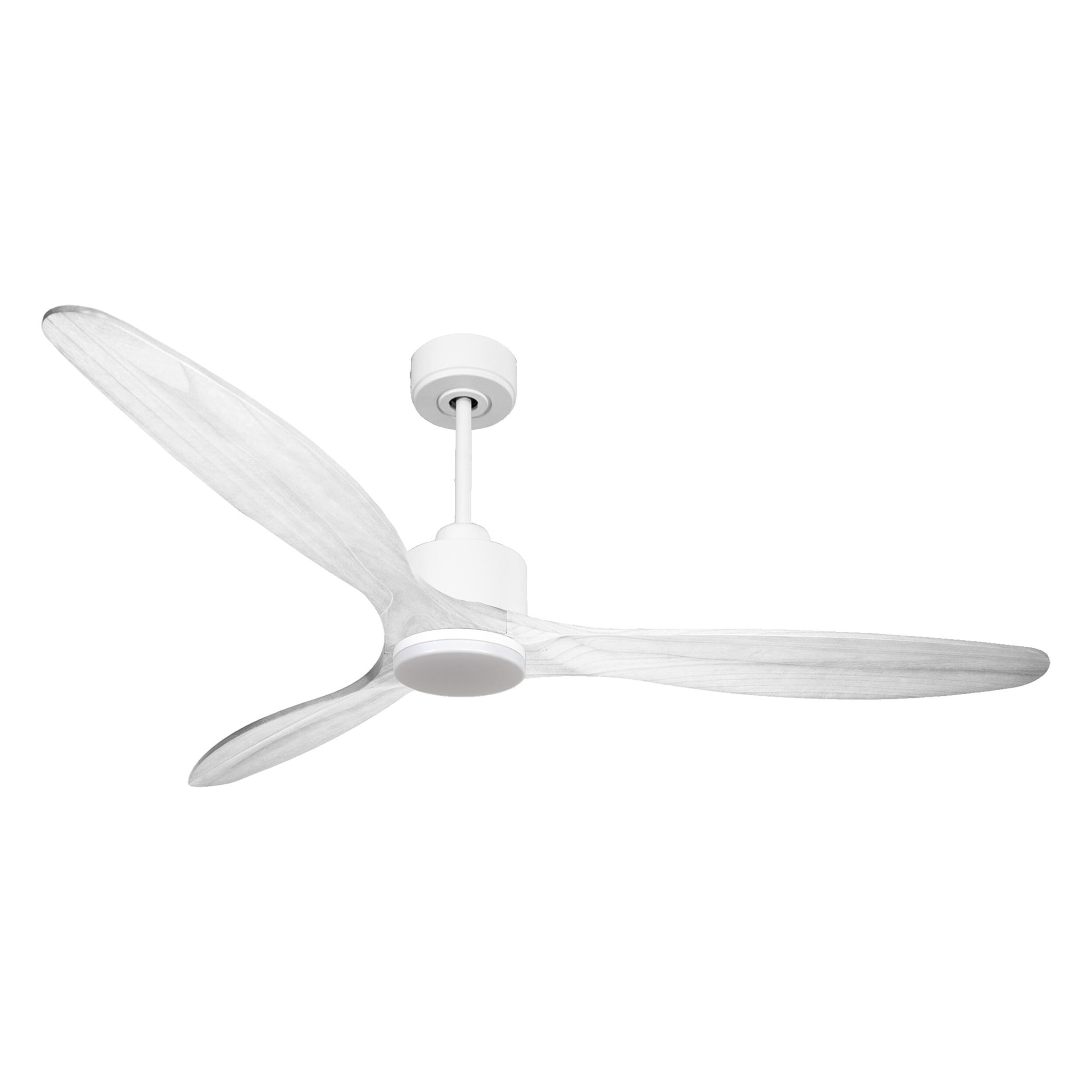 Ventilateur de plafond Réversible  Thermostat Dimmable Wifi Moteur à courant continu Toits en pente Télécommande Lumière à trois tons Hypersilence Mémoire