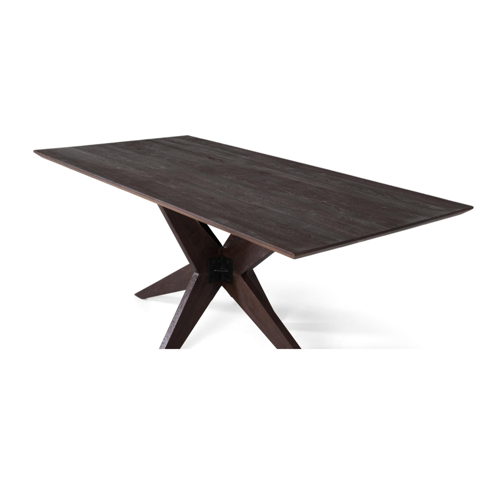 Mesas de Comedor de Madera de Mango 180 Cm Estilo Industrial Vintage