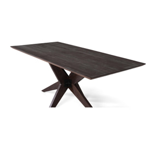 Mesas de Comedor de Madera de Mango 180 Cm Estilo Industrial Vintage