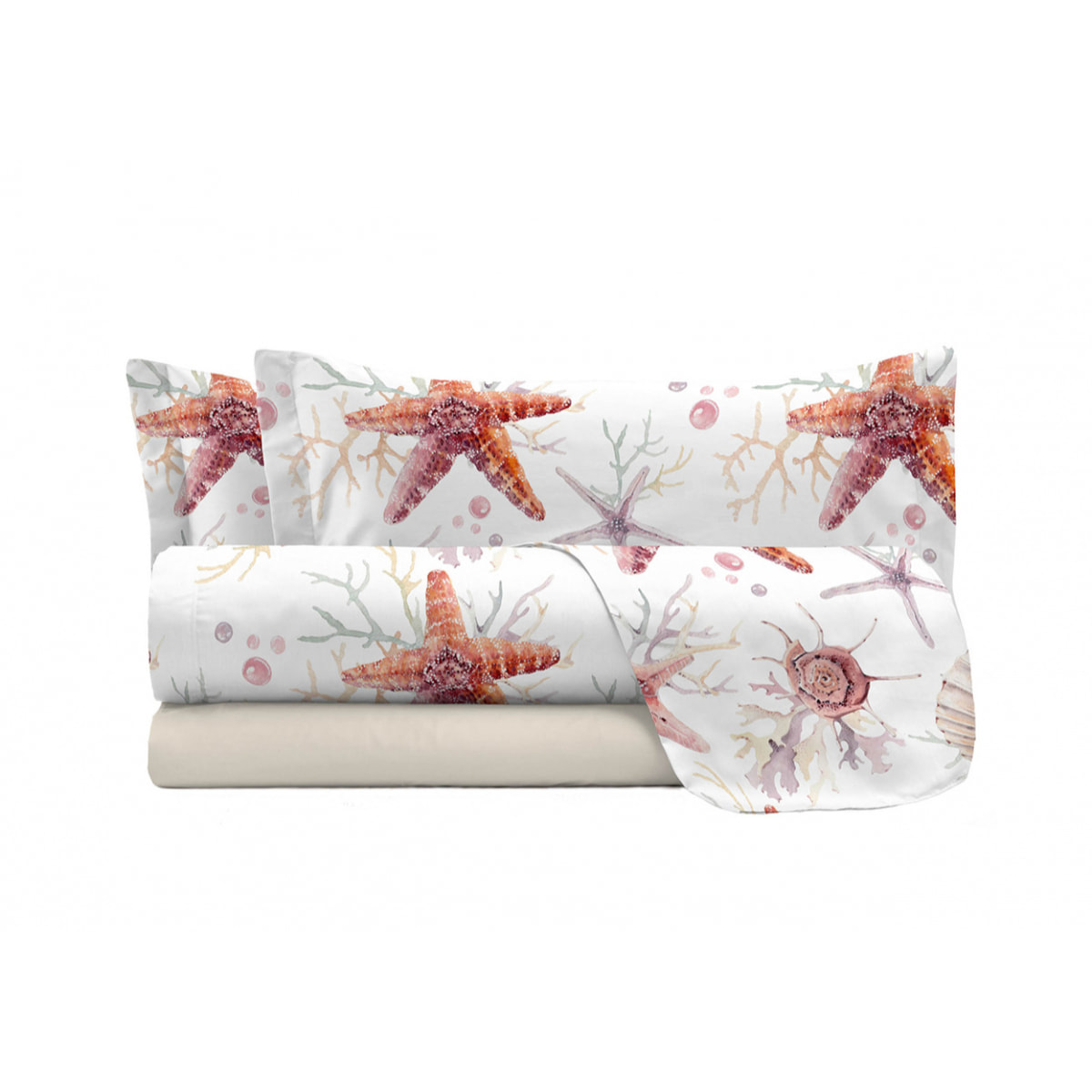 COMPLETO LETTO FANTASY MADE IN ITALY MICROFIBRA-STARFISH SINGOLO