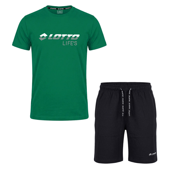 Completo Sportivo Uomo LOTTO Cotone Corto