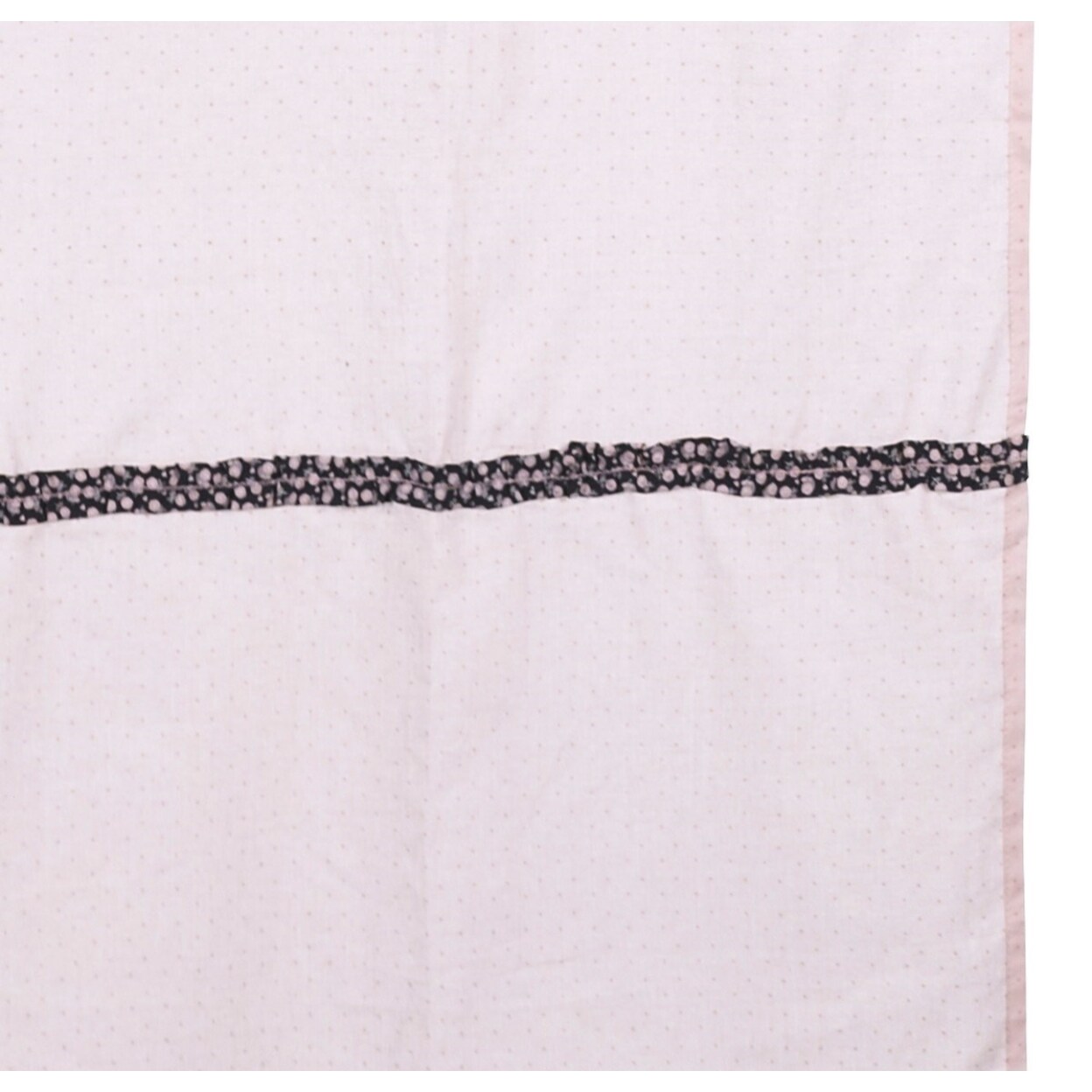 Rideau à pattes 105x180cm en coton rose