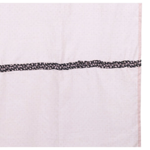 Rideau à pattes 105x180cm en coton rose