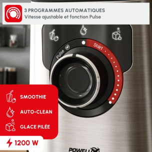 Blender MOULINEX perfect mix LM871D10 noir et metal
