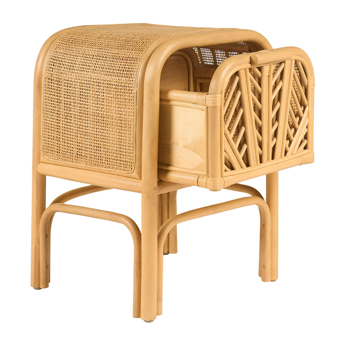 Table de chevet en rotin GALON