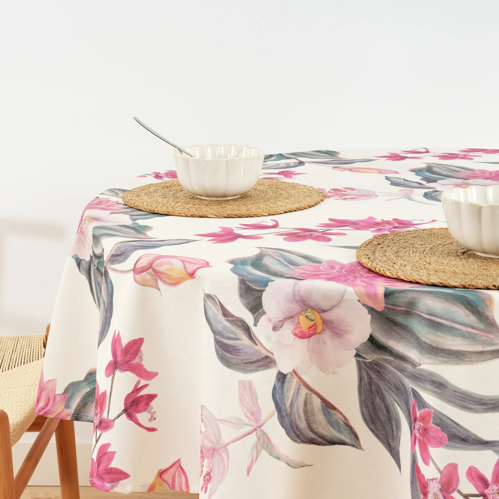 Nappe ronde en résine anti-taches 0120-246