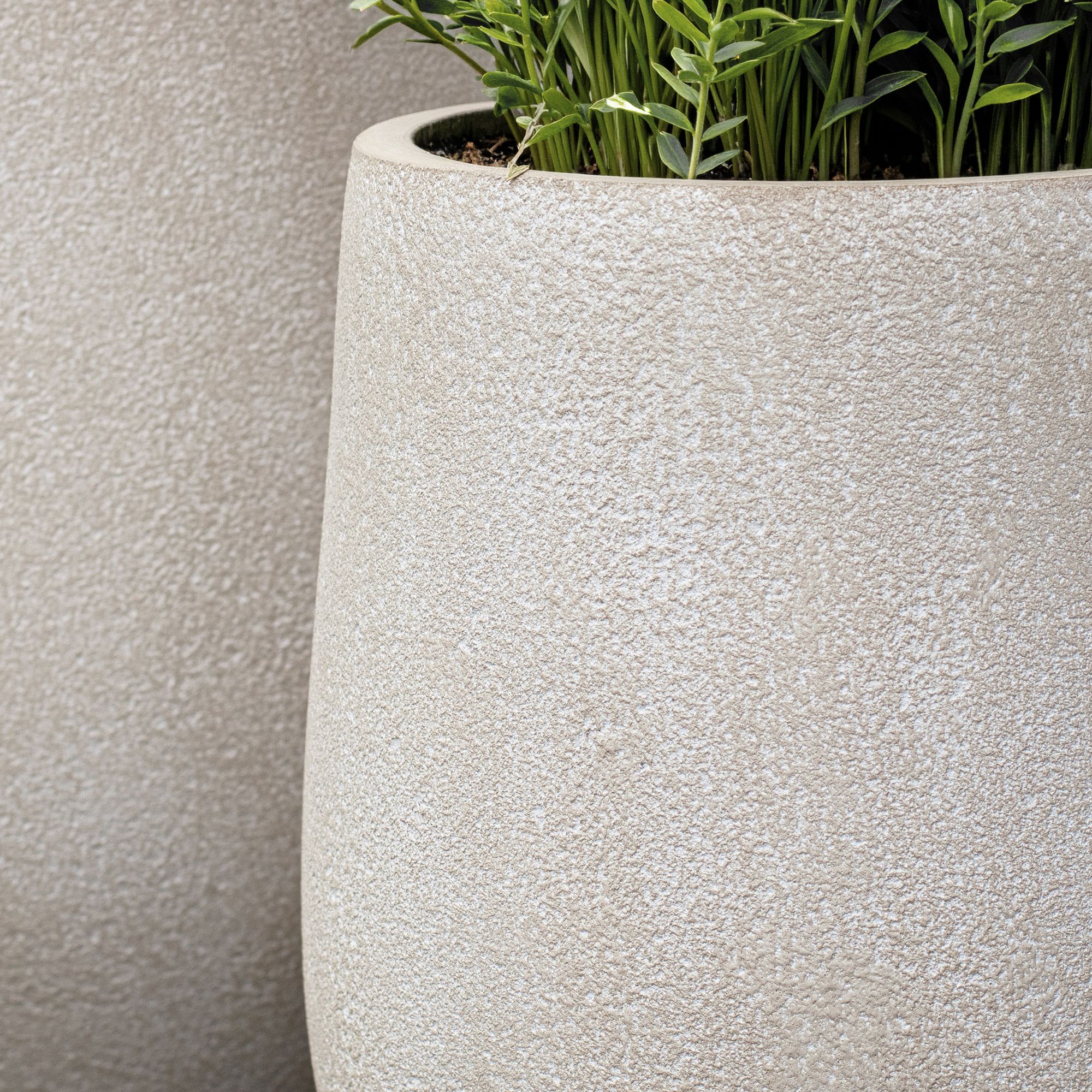 Set de 2 pots rond en terre d'argile  LAGOS