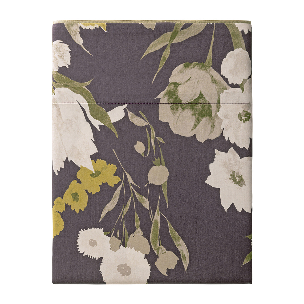 Drap plat  imprimé en satin de coton bio, CLOSERIE