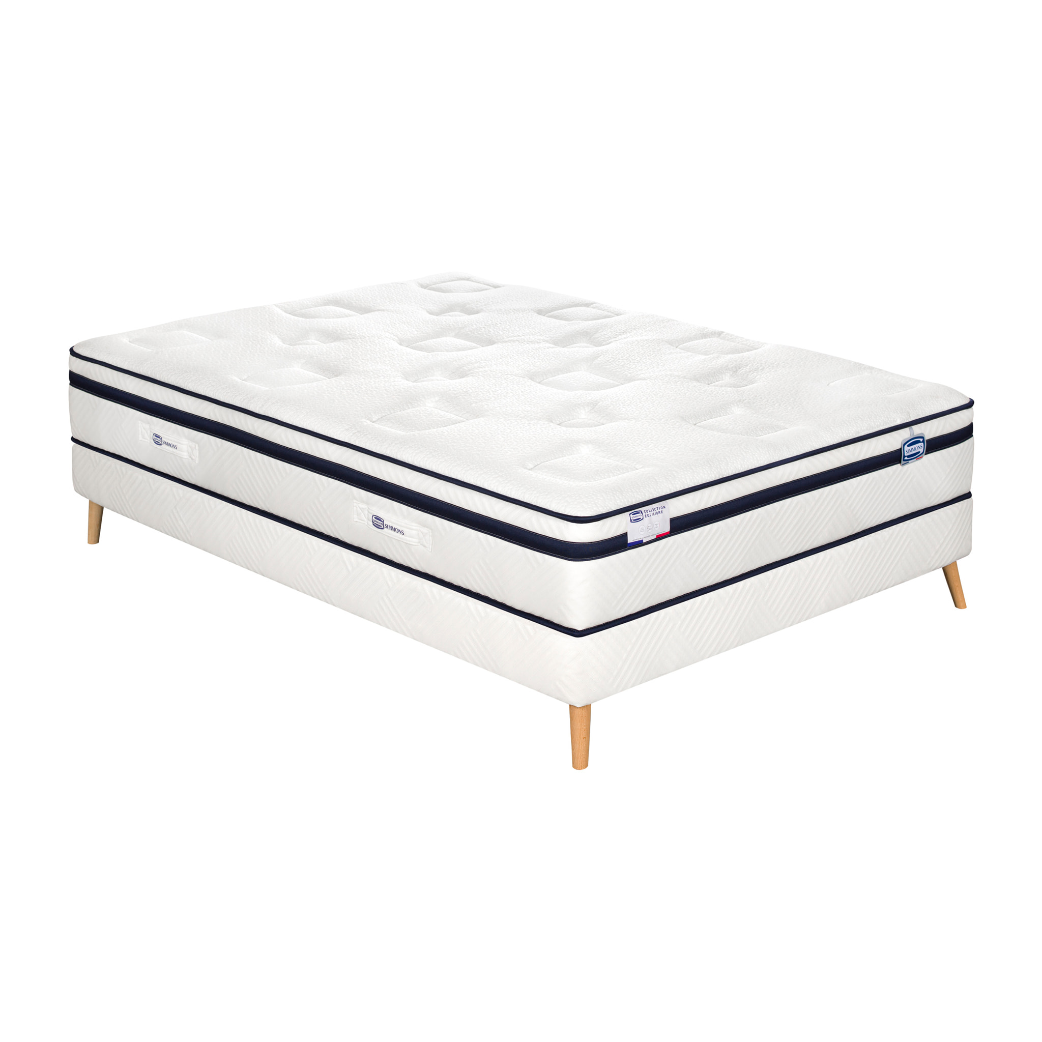Ensemble L'INCOMPARABLE, matelas Hybride , ferme, H27 + sommier