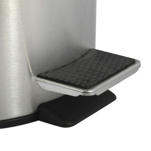 Poubelle à pédale Inox 12L Gris MSV