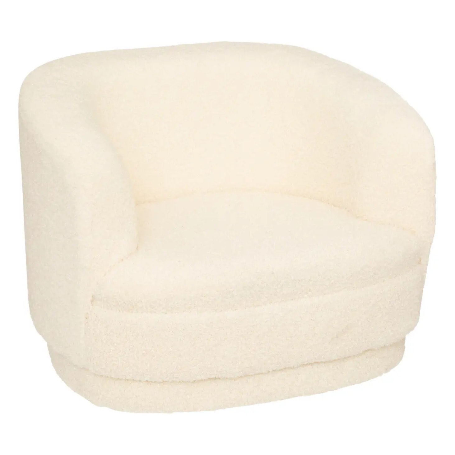 Fauteuil enfant bouclette blanc