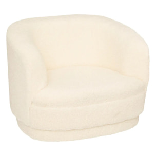 Fauteuil enfant bouclette blanc