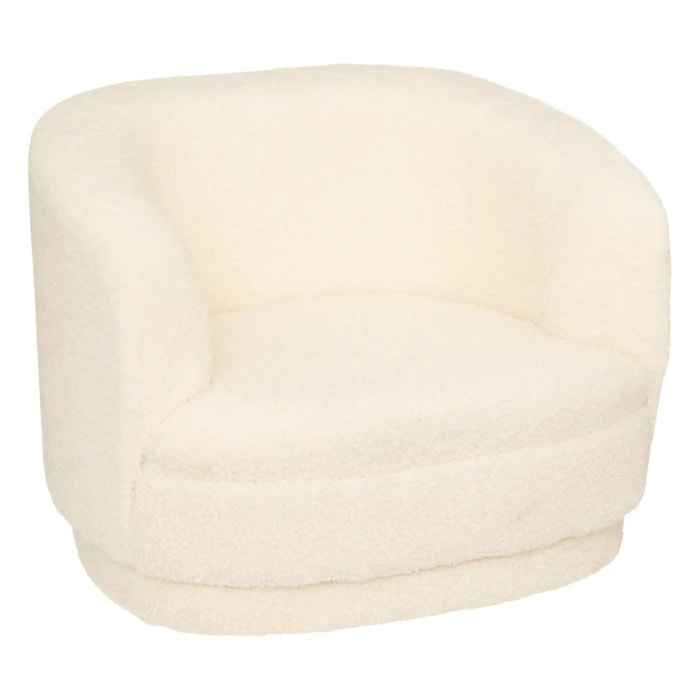 Fauteuil enfant bouclette blanc