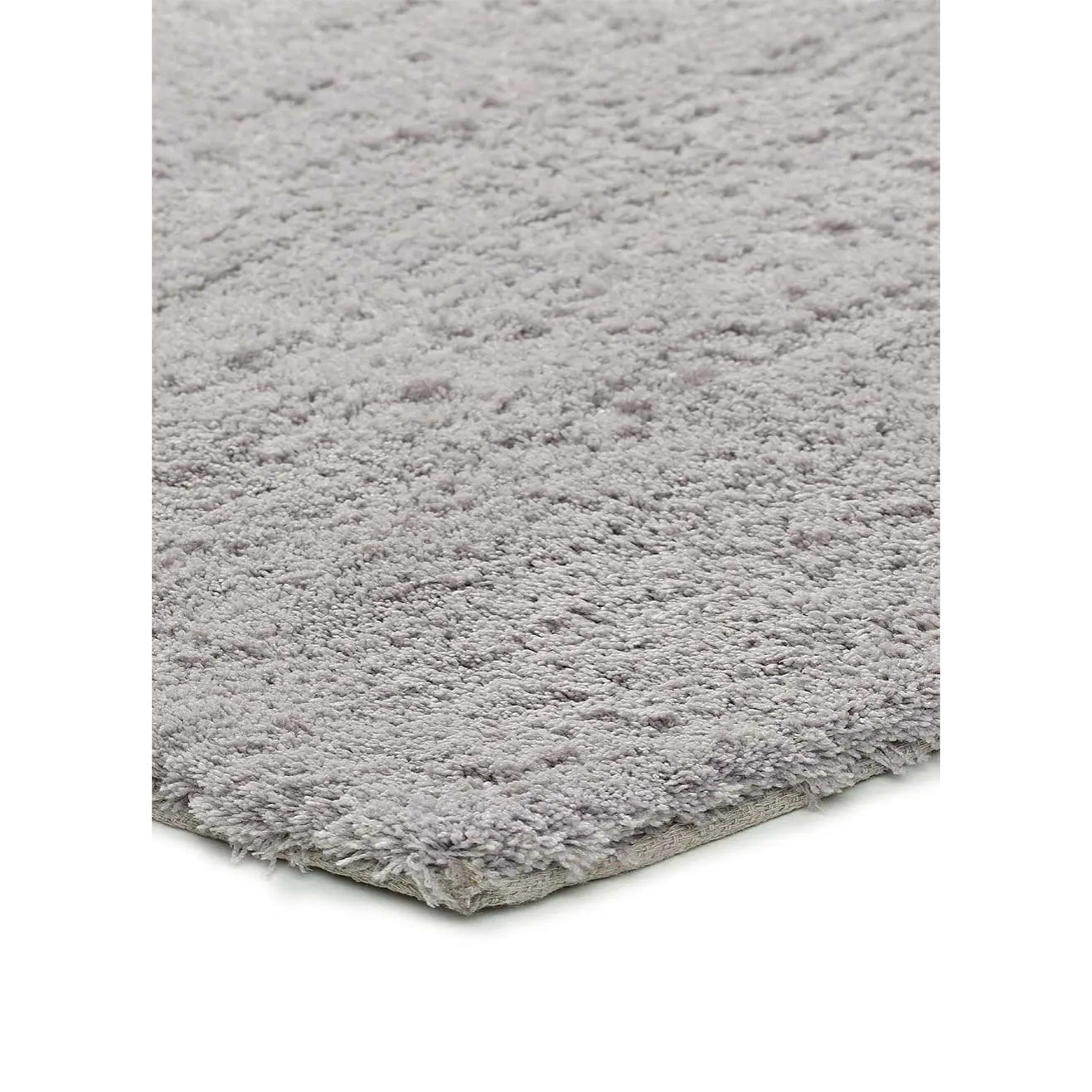 SHANGHAI Alfombra shaggy lisa gris claro, varias medidas disponibles.