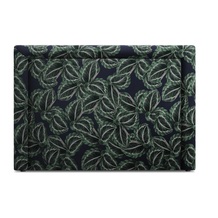 Tête de lit "Marie" 200x120cm en velours motif de la jungle