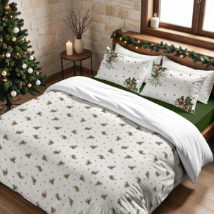 Housse de couette avec pressions Winter Holly