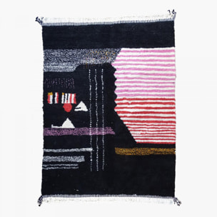 Authentique tapis berbère fait à la main en laine TAROM