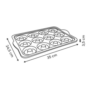 Moule mini donuts Silitop rectangulaire 24x35cm gris