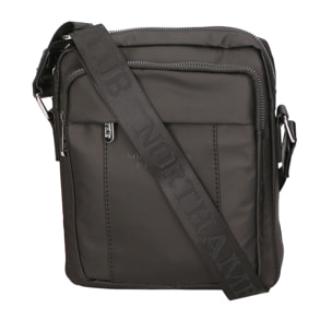 Borsa a tracolla uomo - Modello False - 100% pelle PU - 20.0 x 23.0 x 4.0 cm