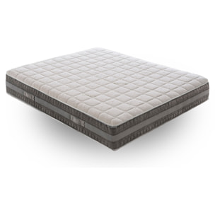 Materasso 135x200 in Memory Foam - 3 Strati - Altezza 22 cm - 7 Zone - Rivestimento Sfoderabile