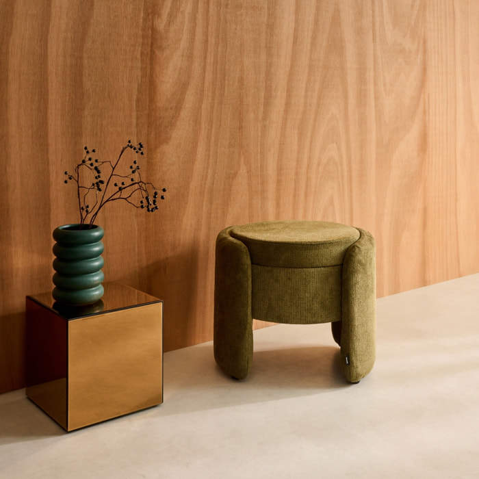 Tabouret coffre contemporain tissu KALO