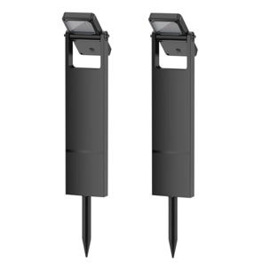 2 Potelet solaire orientable BRITY H49CM