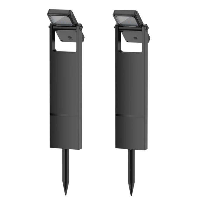 2 Potelet solaire orientable BRITY H49CM