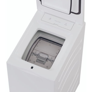 Lave linge top HAIER HW85-BPD13386U-S - 8,5 kg - 1300 tr/min - Classe A - Moteur induction - Autodosage - Connecté