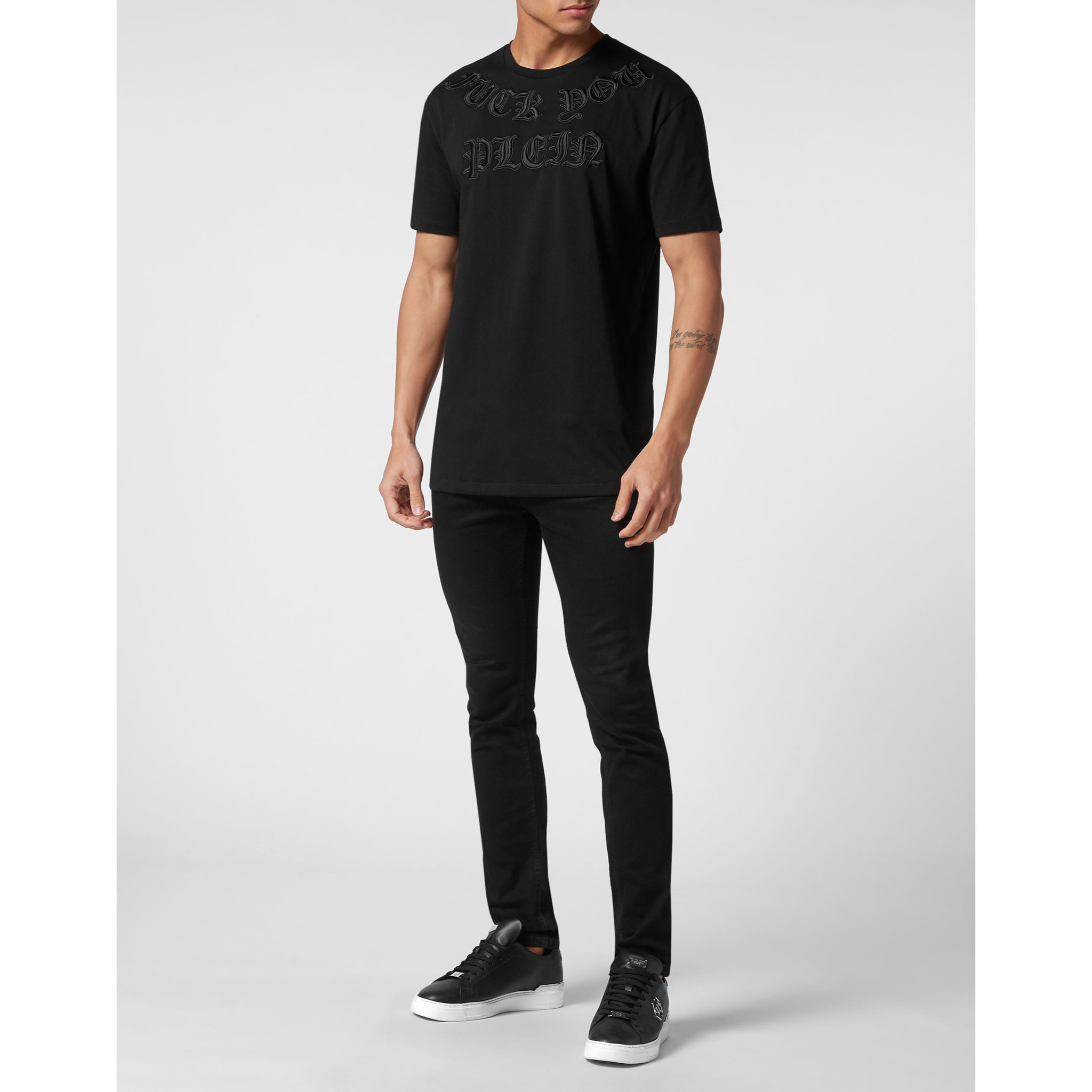 PHILIPP PLEIN T-Shirt Round Neck GOTHIC PLEIN