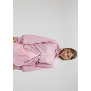 Giubbotto bomber paillette rosa