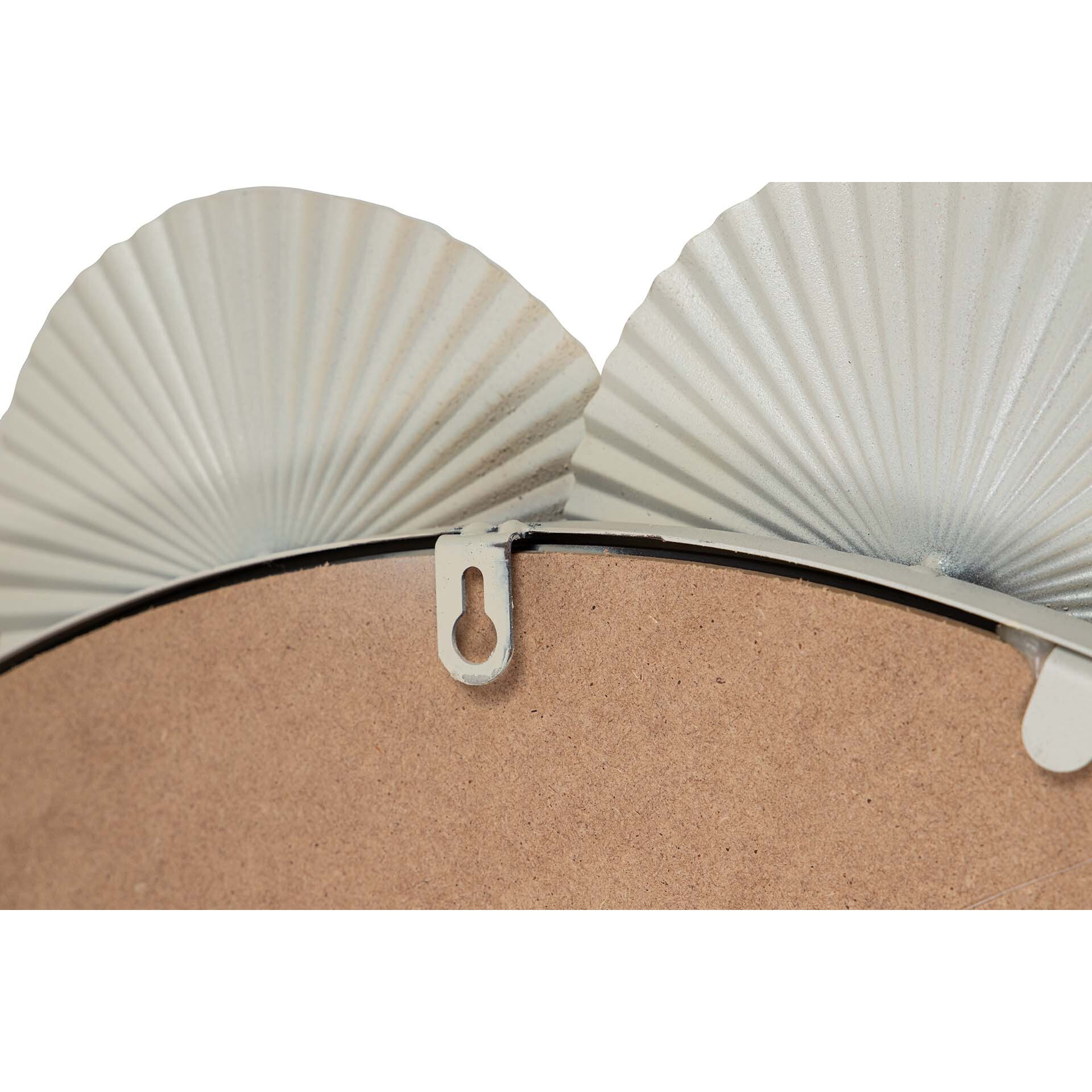 Espejo Metal Redondo Beige 75x4x75 Cm