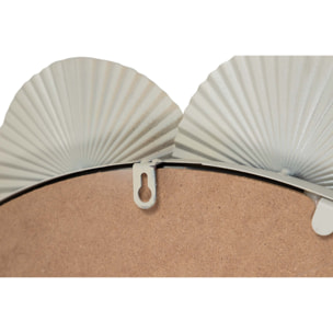 Espejo Metal Redondo Beige 75x4x75 Cm