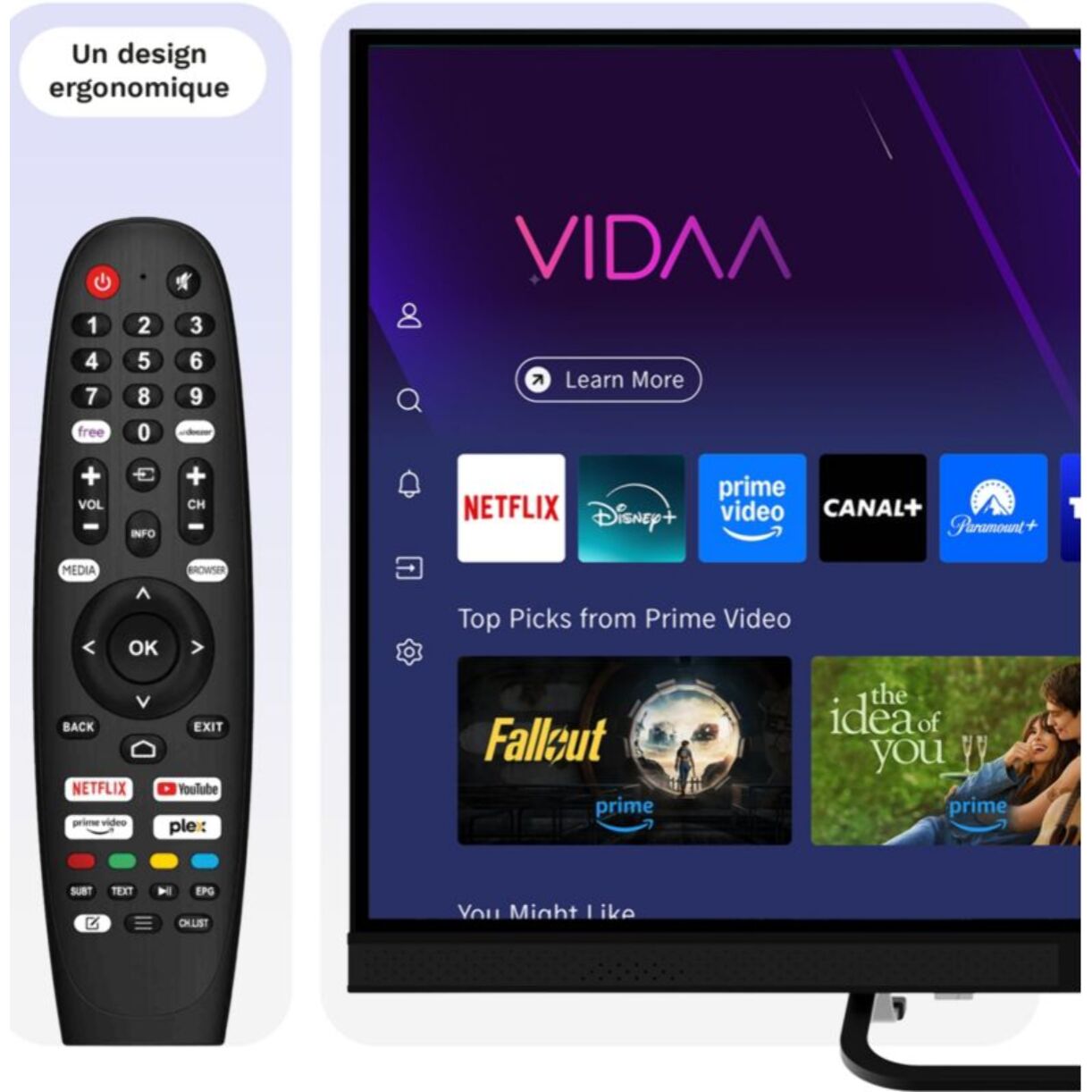 TV LED ESSENTIELB 32LED600 (2026) 32" (80 cm) - Barre de son intégrée, Smart TV