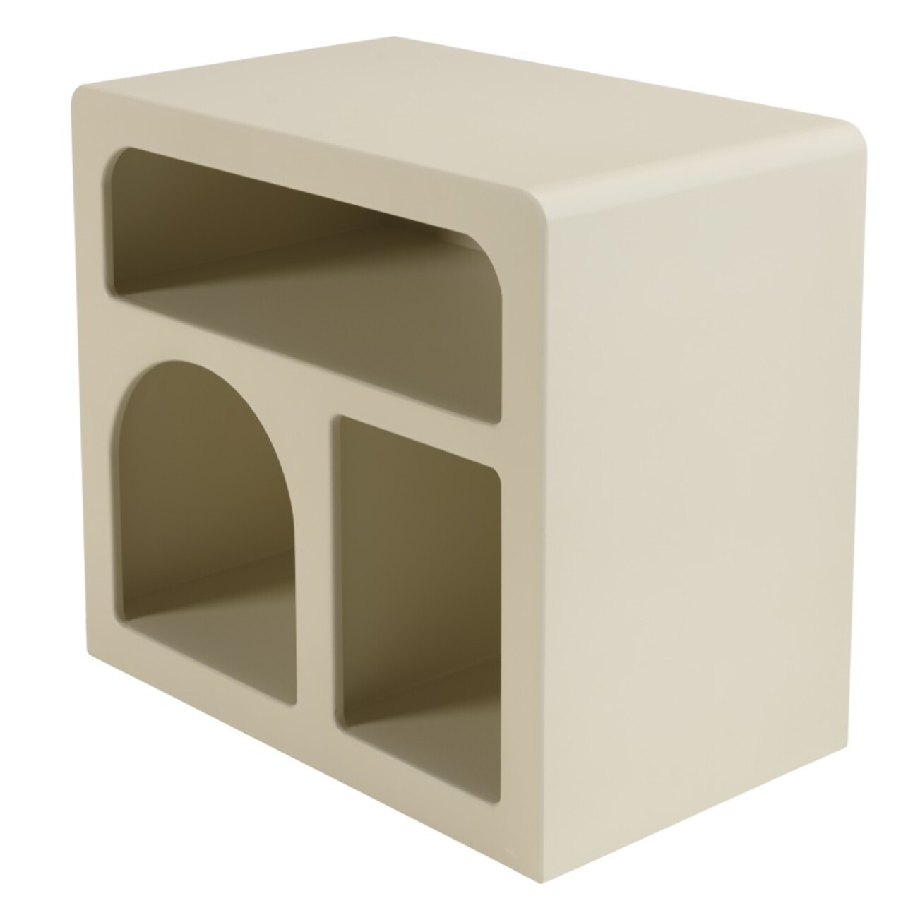HELENA - Chevet 3 niches 50x30cm en bois peint couleur beige
